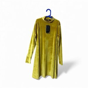 Lucky & Blessed Shimmering Gold Long Sleeve Dress